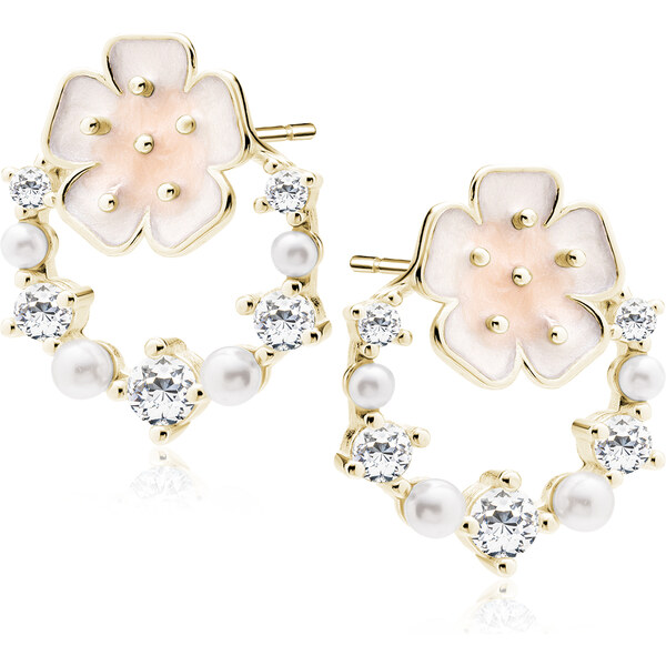 Olivie Stříbrné KVĚTINOVÉ KRUHY GOLD 9421 65048821