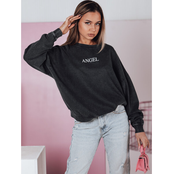 BASIC Grafitová dámska mikina HALOAURA BY1347 61996022