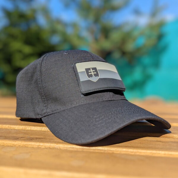 ARESWER Šiltovka R/S Tactical + Nášivka Patch SVK Vlajka čierna 61996416