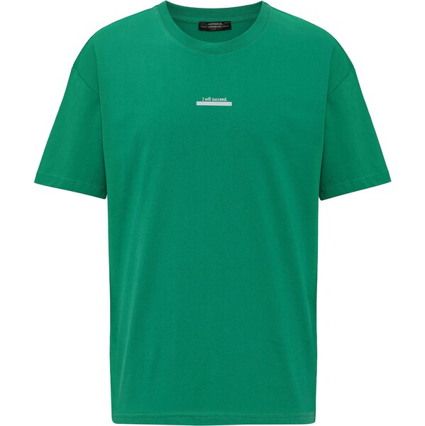 Antioch Tričko tmavozelená / biela 62052758