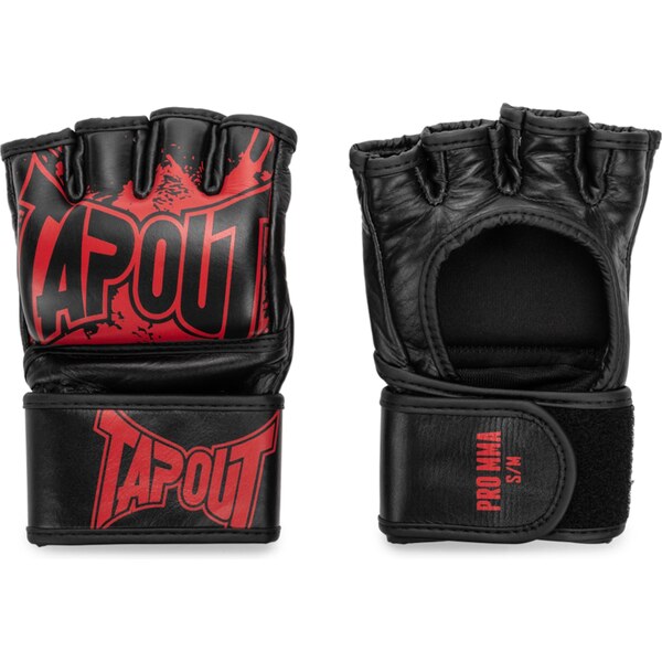 Tapout Rukavice bez prstov MMA Pro Fight červená / čierna 62001889