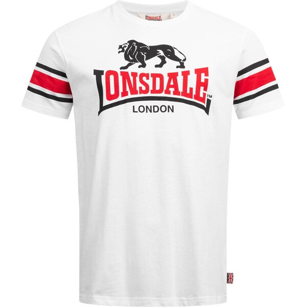 LONSDALE Tričko Hempriggs červená / čierna / biela 62001965