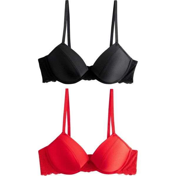 Next Podprsenka červená / čierna 62224879