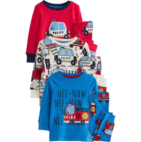 Next Pyžamo modrá / žltá / červená / biela 62002834