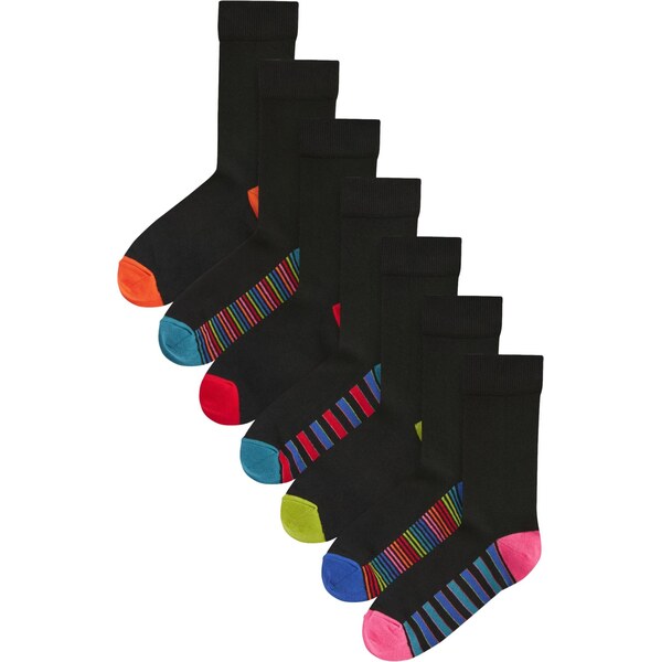 Next Ponožky modrá / svetlozelená / červená / čierna 62002838