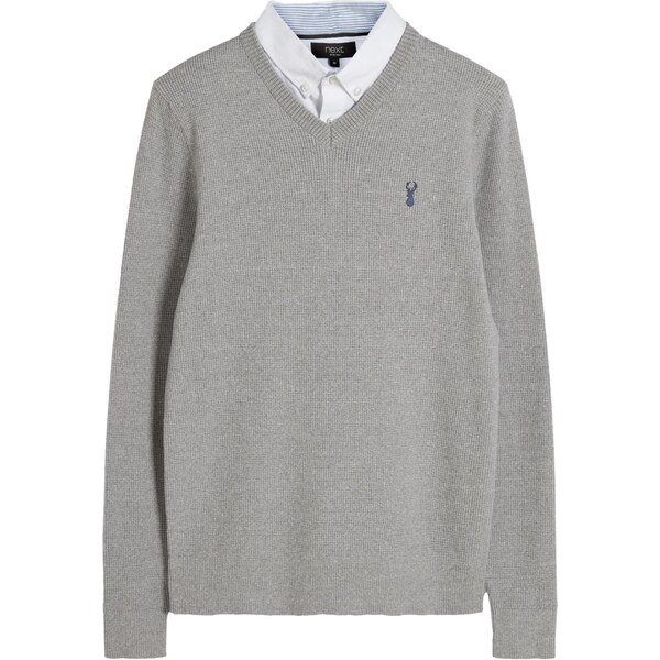 Next Sveter sivá melírovaná 62002940