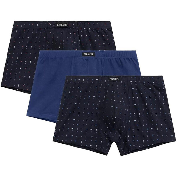 Pánske boxerky 3MH-194 A3 S-2XL Dark Blue - Atlantic 61998729