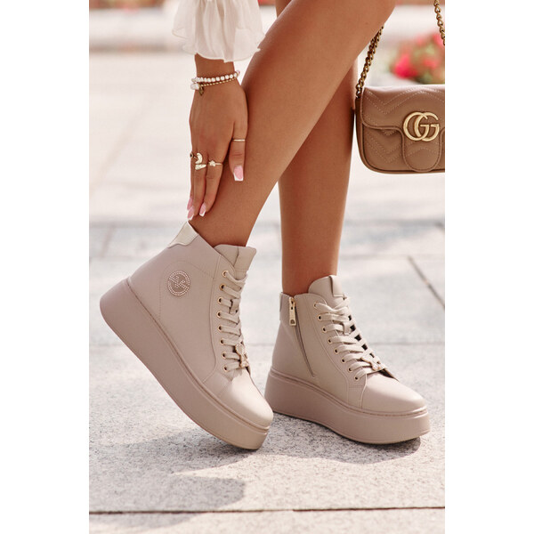 SWEET SHOES Športová obuv 66707 beige - Step in style 61998817