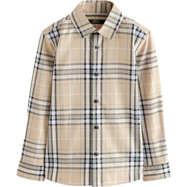 Next Košeľa béžová / modrá / biela 62002056