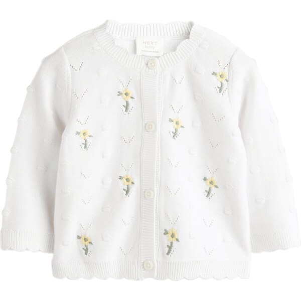 Next Kardigán pastelovo žltá / zelená / biela 65874668