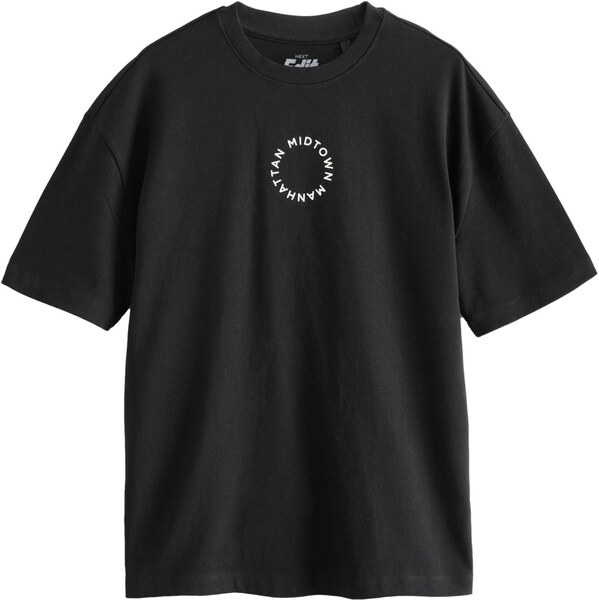 Next Tričko čierna / biela 62340754