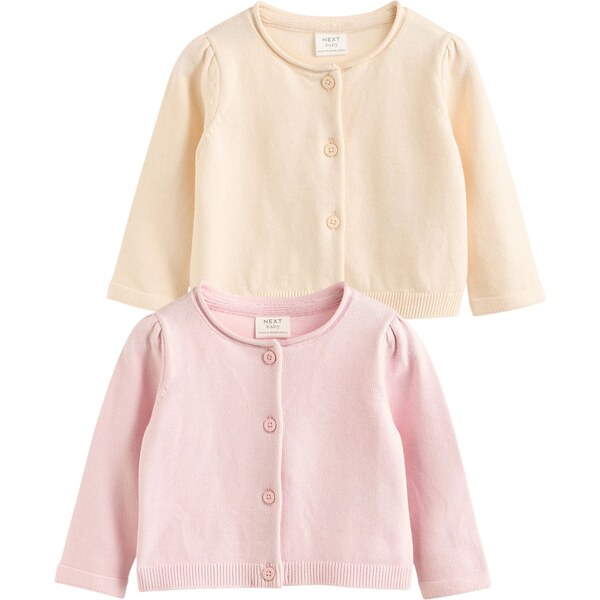 Next Kardigán žltohnedá / ružová 62115580