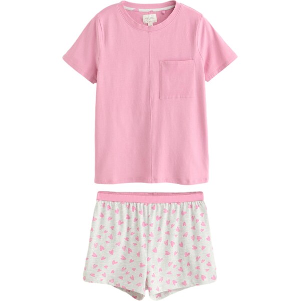 Next Kraťasy sivá melírovaná / ružová 62250909