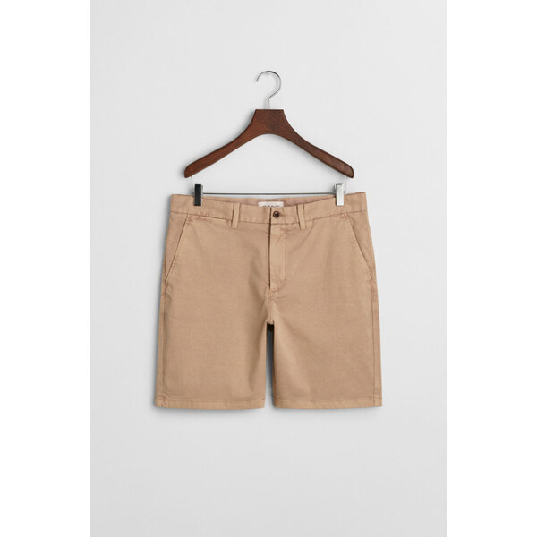 ŠORTKY GANT REG DOBBY CHINO SHORTS DARK KHAKI 62008542