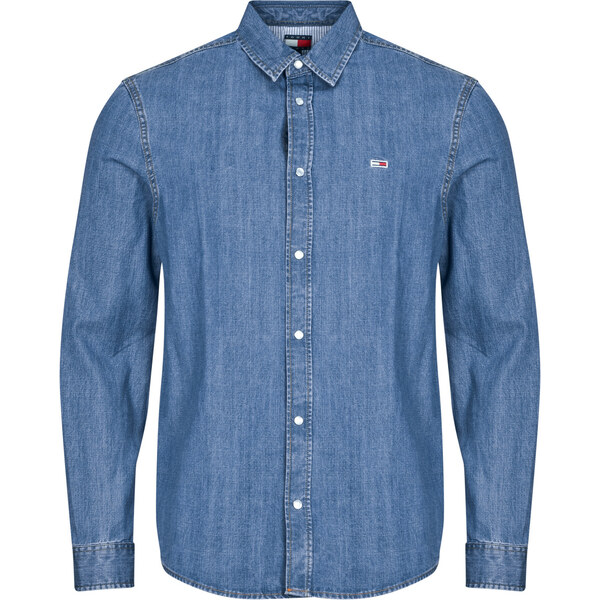 Tommy Jeans Košele s dlhým rukávom RGLR FIT SHIRT MID BLUE Tommy Jeans 62507233