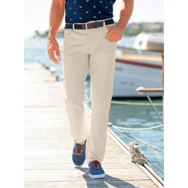 Nohavice s 5 vreckami a pružným pásom na bokoch, vnútorná dĺžka 62021102