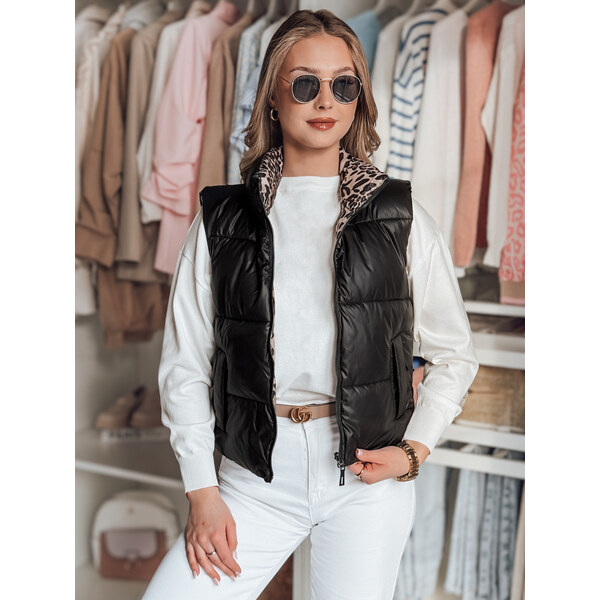 BASIC Čierna dámska obojstranná vesta CHIPUFF TY4822 62022196