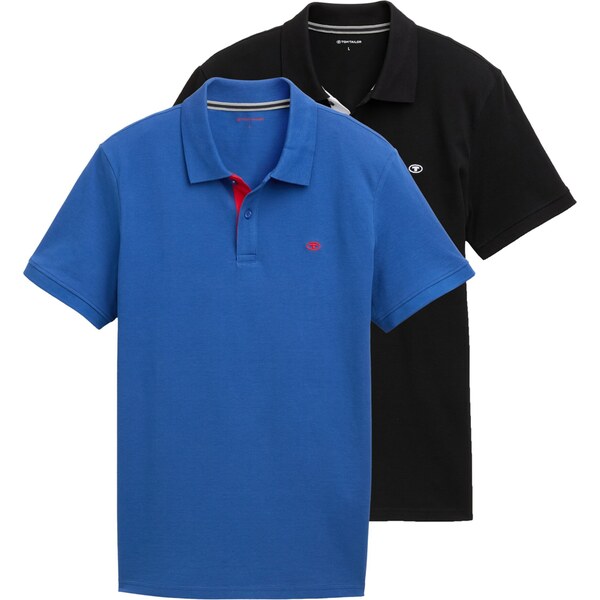 TOM TAILOR Tričko kráľovská modrá / čierna 62024375