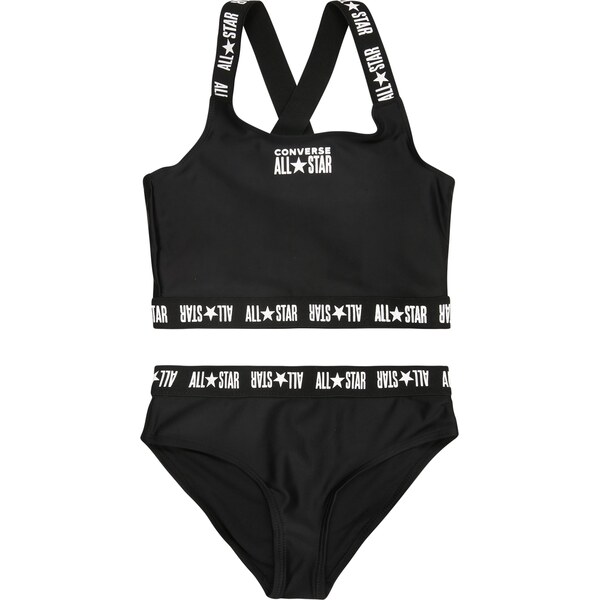 CONVERSE Bikiny čierna / biela 62025599