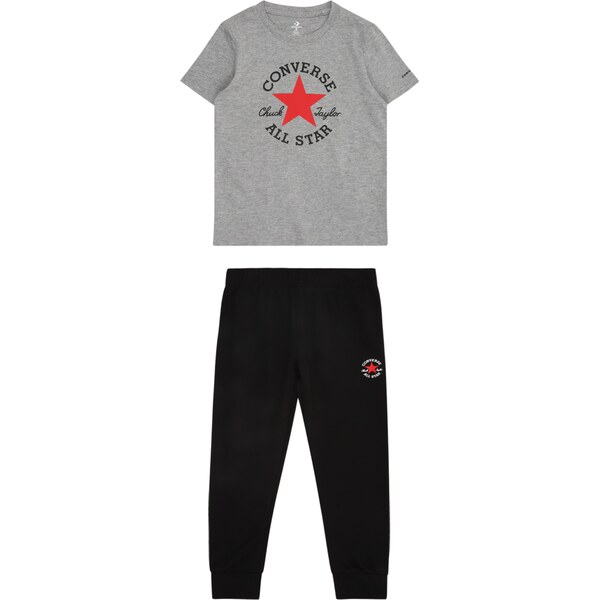 CONVERSE Set sivá melírovaná / červená / čierna 62298198