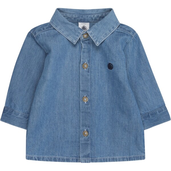 PETIT BATEAU Blúzka modrá denim 66945316