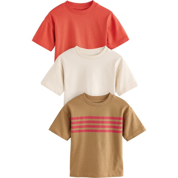 Next Tričko piesková / brokátová / malinová / jasne červená 62074178