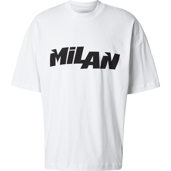 TOPMAN Tričko čierna / biela 63212173