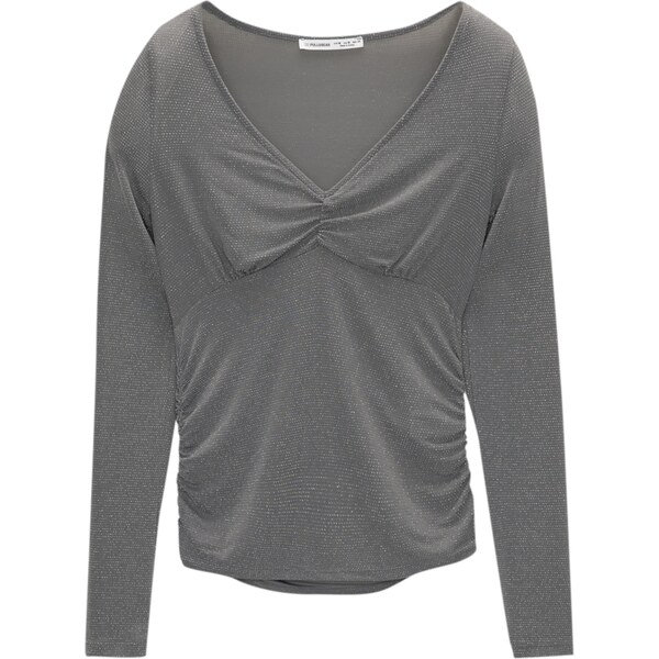 Pull&Bear Tričko dymovo modrá 62392200