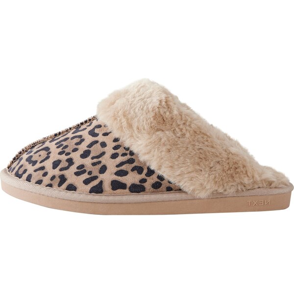 Next Papuče tmavohnedá / čierna 62111312