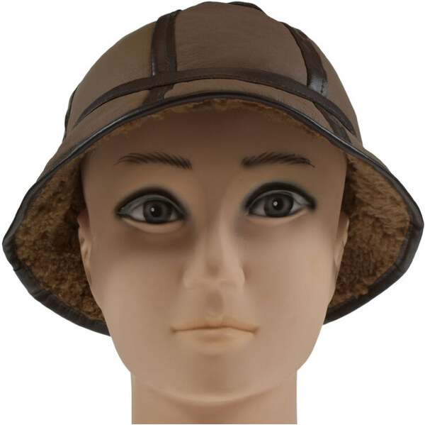 JOHN-C Pánsky kožený hnedý klobúk MICHAL 62030824