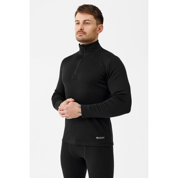 Pánske Merino Active Zip 250 Black - Rough Radical 62032330