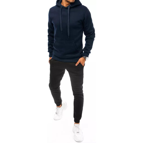 Pánska tepláková súprava tmavomodrá a čierna AX0631 - Dstreet 62032351