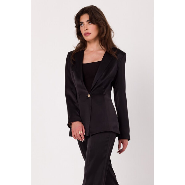 Fancy bunda K173 čierna - Makover 62032374