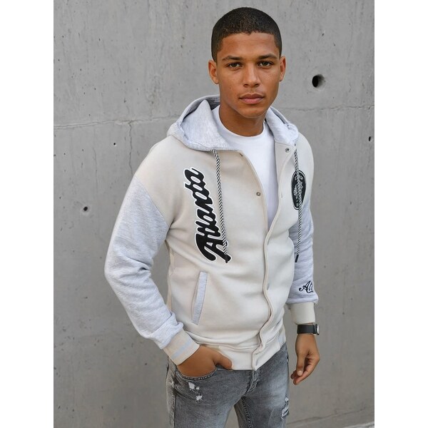 Buďchlap Originálna kamelová baseball mikina s kapucňou 36550808