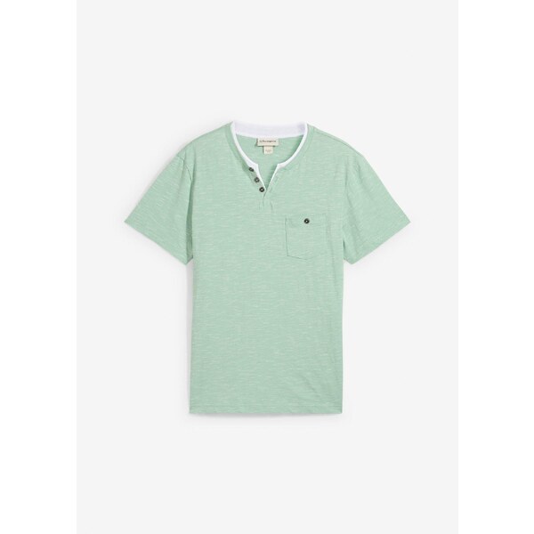 bonprix Tričko 2 v 1, krátky rukáv, farba zelená 49455459