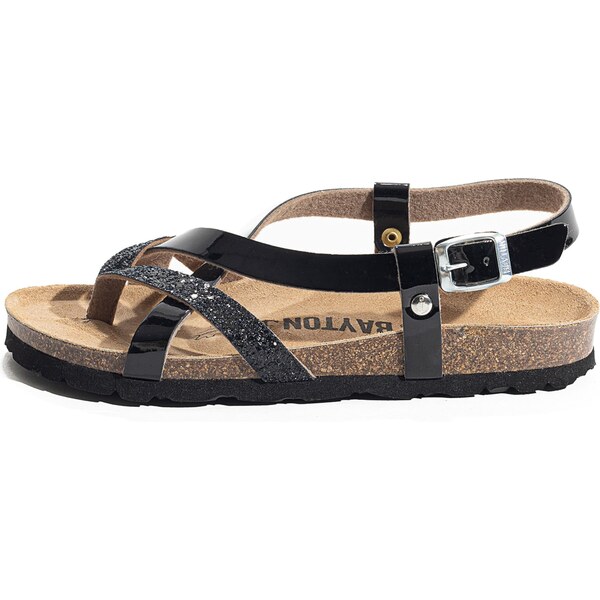 Bayton Remienkové sandále Alambra čierna / strieborná 63134629