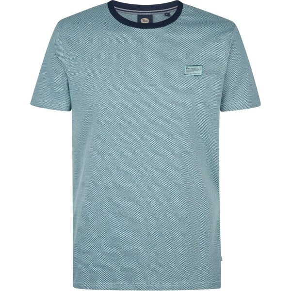 Petrol Industries Tričko Tealcrest tyrkysová / čierna 62044745