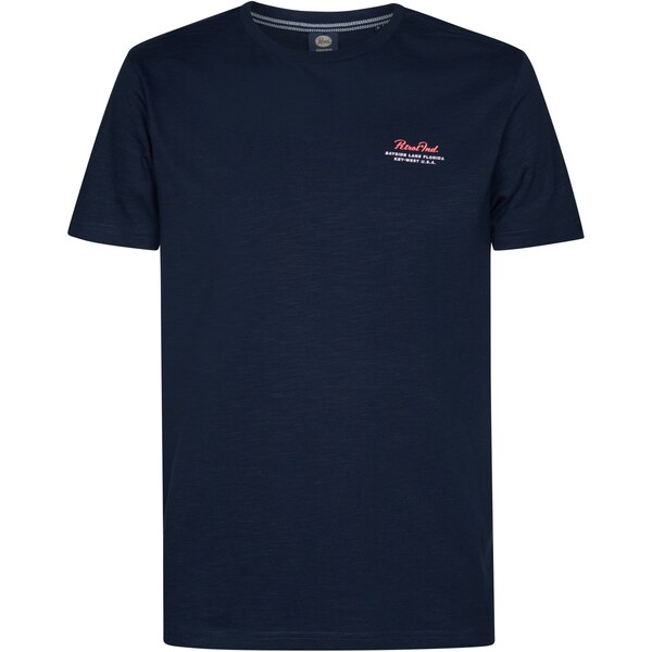 Petrol Industries Tričko Lantana námornícka modrá / zelená / lososová 62044748