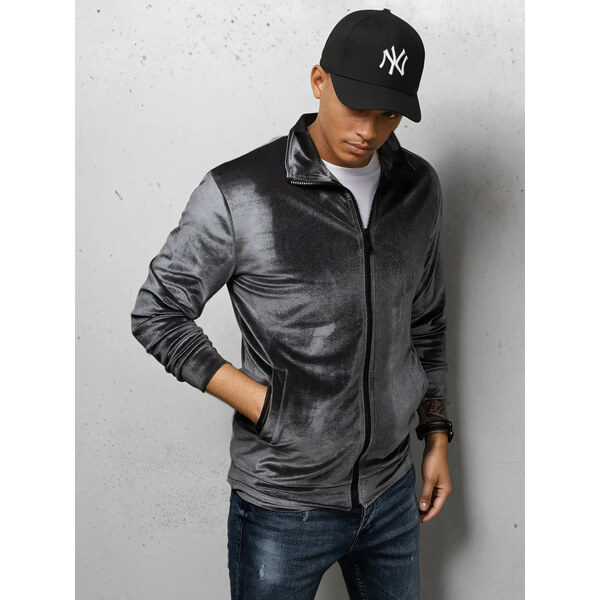 Pánska tepláková mikina Farba sivá DSTREET BX5535 65597343