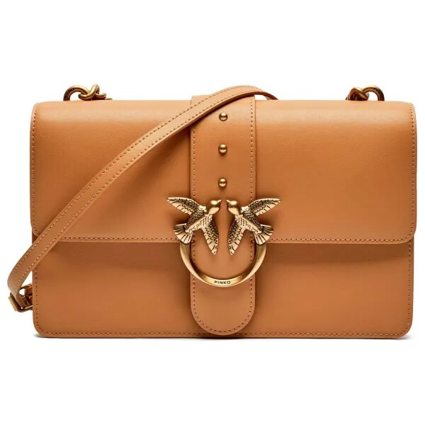 Pinko Kožená kabelka na rameno LOVE ONE CLASSIC 62040376