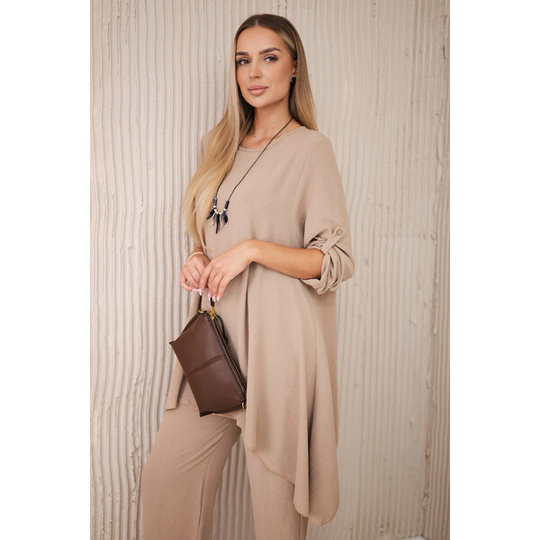 Fashionweek Elegantná súprava košele a nohavice zo vzdušného materiálu 50736845