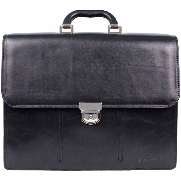 Scorteus Kožená aktovka SC DOKK čierna 35335654