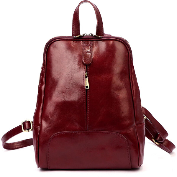 Dámsky kožený batoh Florence vínový (KZ56052) 10l 62178637