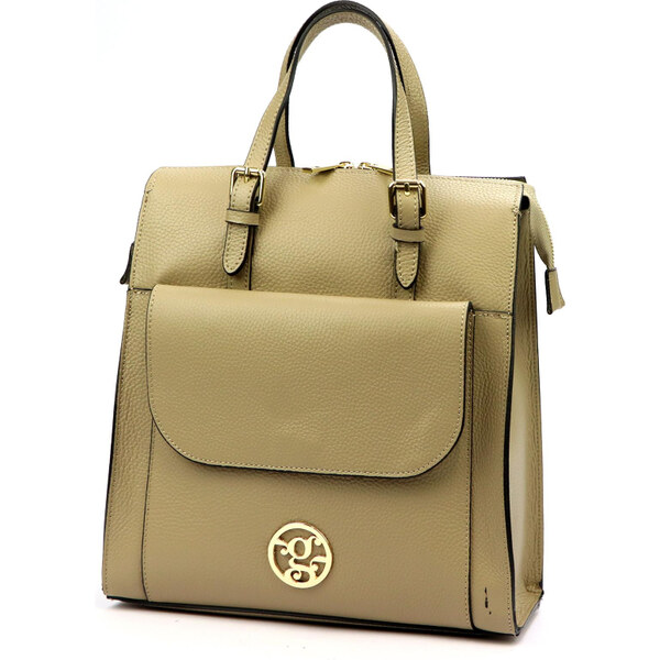 Dámsky kožený batoh Gregorio béžový (KZ52230) 10l 62178657