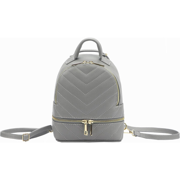 Dámsky kožený batoh Luka sivý (KZ45929) 3,5l 62178689