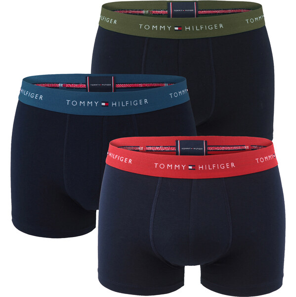 TOMMY HILFIGER - boxerky 3PACK signature cotton essentials dark color 62054553