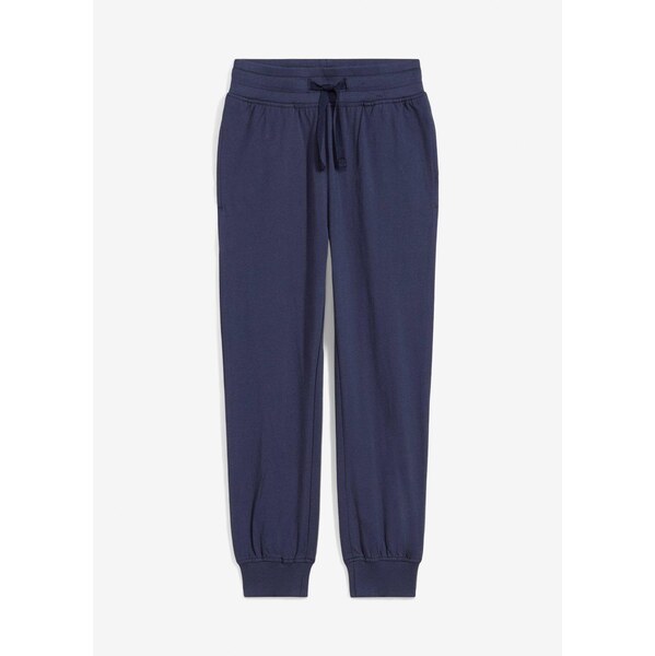 bonprix Joggingové nohavice z čistej bio bavlny, farba modrá 62055693