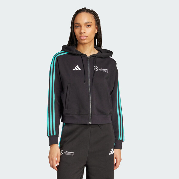 Adidas BUNDA MERCEDES - AMG PETRONAS FORMULA ONE TEAM DNA FULL ZIP 62061186