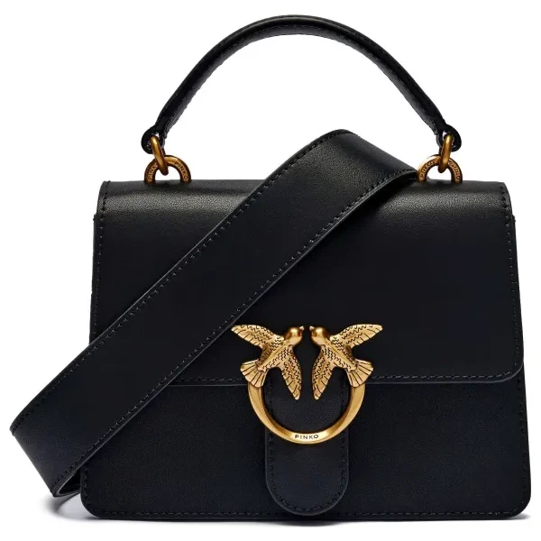 Pinko Kožený kufrík Love One Mini 37717538