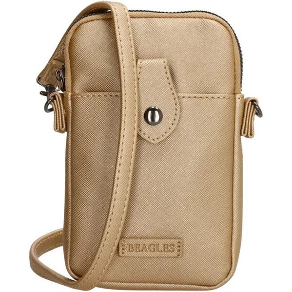 Beagles Zlatá kožená kabelka na mobil Handy bag 62068200